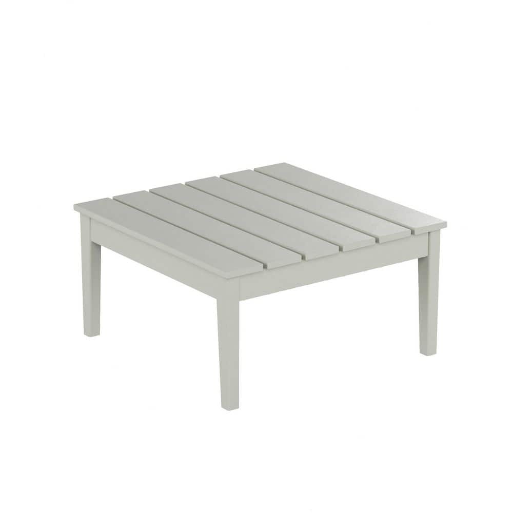 Shoreside Sand HDPE 32" Square Outdoor Cocktail Table
