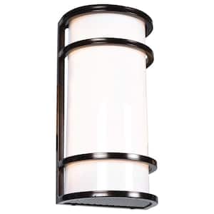Cove 1-Light Bronze LED Outdoor Wall Lantern Sconce