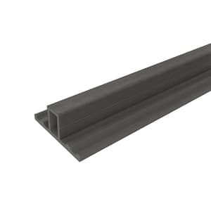 European Siding System 3.94 in. x 1.38 in. x 8 ft. Composite Siding Butt Joint Trim Argentinian Silver Gray