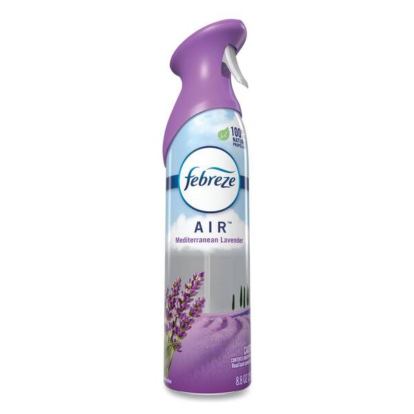 Febreze AIR Air Freshener Spray, Mediterranean Lavender, 8.8 oz Aerosol, 6 per Carton