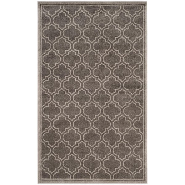 SAFAVIEH Marist Gray/Light Gray 4 ft. x 6 ft. Geometric Area Rug