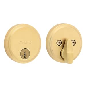 Kwikset Hometown Matte Black Round Rose Low Profile Single Cylinder ...