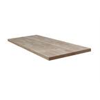 Unfinished Hevea 4 ft. L x 25 in. D x 1.5 in. T Butcher Block Countertop