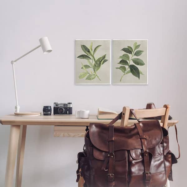 Green Tea and Coffee Plant Leaves by Lanie Loreth 2-Piece Unframed Nature Graphic Art Print 14 in. x 11 in.