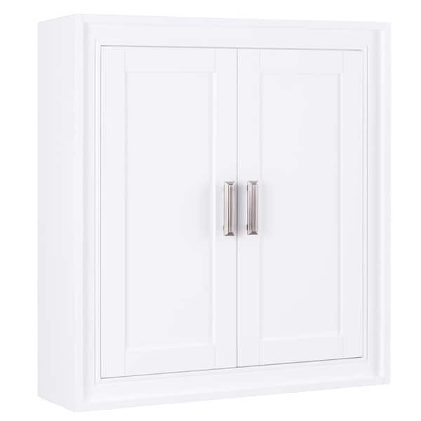 Home Decorators Collection Shaelyn 26 in. W x 28 in. H Wall Cabinet in White
