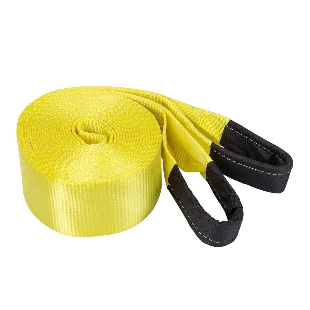 30 ft. 10,000 lb. Working Load Limit Yellow Recovery Tow Rope Strap with Loop Ends price history on PriceWatchPro