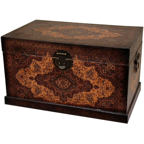 Oriental Furniture 18.5 in. x 10.75 in. Olde-Worlde Baroque Storage Box