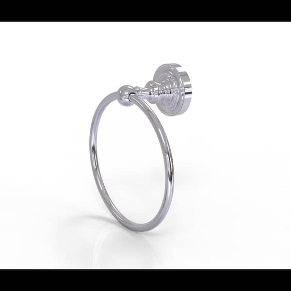 Allied Brass Dottingham Collection Towel Ring in Polished Chrome