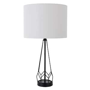 Tinsley 26 in. Matte Black Metal Wire Table Lamp