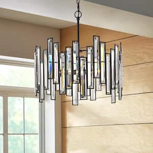 Madison 3-Light Aged Bronze Chandelier with Crystal Prisms