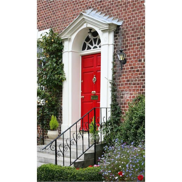 1-Light Matte Black Steel Exterior Wall Coach Light Sconce with Clear Glass Panels