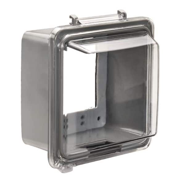 Southwire 31 in. 1 Weatherproof Double Gang In-Use Clear Cover