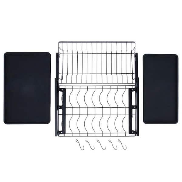 https://images.thdstatic.com/productImages/4ef4a3c2-b681-493d-9238-b70c68417b06/svn/black-metal-household-essentials-dish-racks-he1024-1f_600.jpg