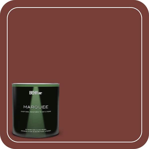 BEHR MARQUEE 1 qt. #BXC-76 Florence Red Semi-Gloss Enamel Exterior Paint & Primer