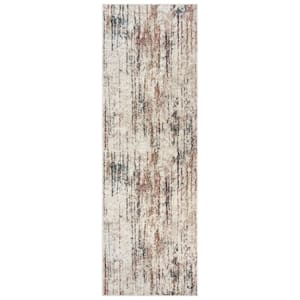 Heirloom Corah Ivory 2 ft. x 6 ft. Abstract Indoor Runner Rug