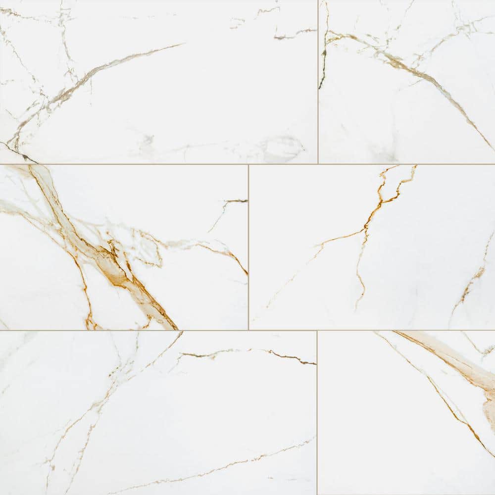 Michella Marbella 24 in. x 48 in. Matte Porcelain Marble Look Floor and Wall Tile (542.5 sq. ft./Pallet) price history on PriceWatchPro