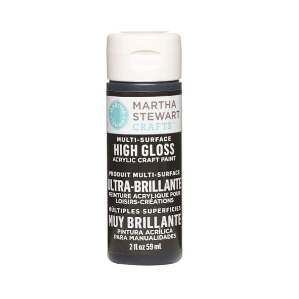 Martha Stewart Crafts 2-oz. Beetle Black Multi-Surface High Gloss Acrylic Craft Paint