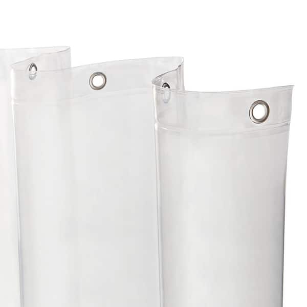 Kenney 70 in. W x 72 in. H Medium Weight PEVA Shower Curtain Liner in Clear