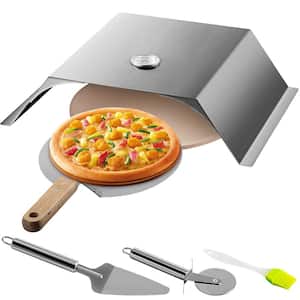 Pizza Oven Kit with Pizza Chamber, 10 in. x 11.8 in. Pizza Peel, 13 in. Round Pizza Stone fit for 22 in. Charcoal Grill