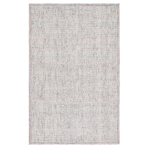 Abstract Red/Ivory Doormat 3 ft. x 5 ft. Multicolored Marle Area Rug