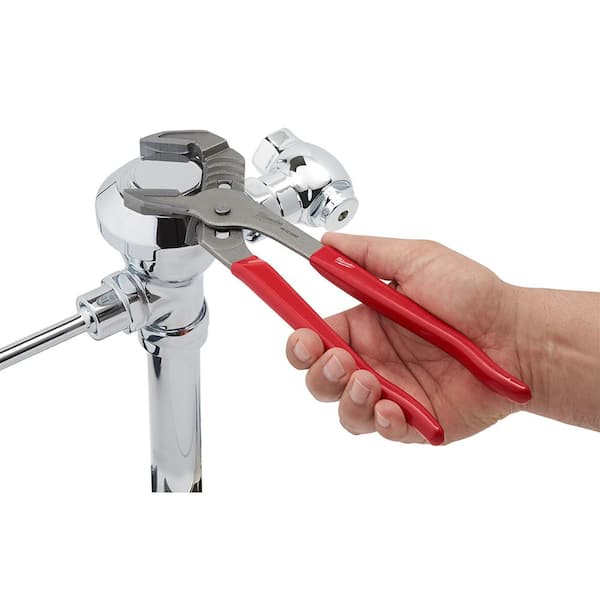 Milwaukee 12 in. Dipped Grip Smooth Jaw Tongue Groove Pliers 48 22 6552 The Home Depot