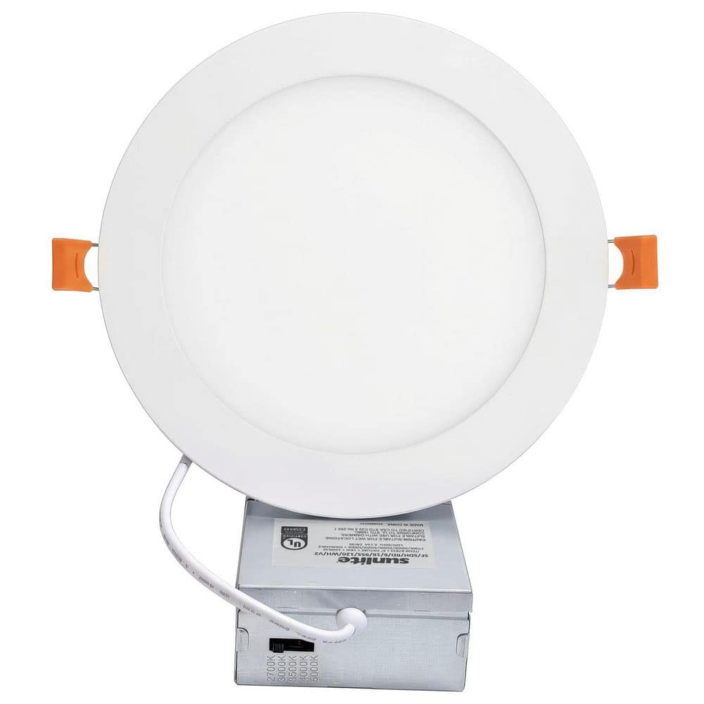 6 in. Adjustable CCT New Construction and Remodel IC Rated Dimmable Indoor Integrated LED Round Slim Recessed Light Trim price history on PriceWatchPro