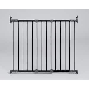 31 in. H Hardware Mount Gate Angle Mount Safeway Wall Mounted Gate in Black