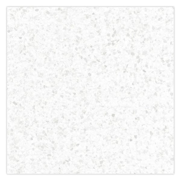Terra Mia 24 in. x 24 in. Matte Bright White with Gray Flecks Porcelain Wall and Floor Tile (15.93 sq. ft./case)-4 Pack