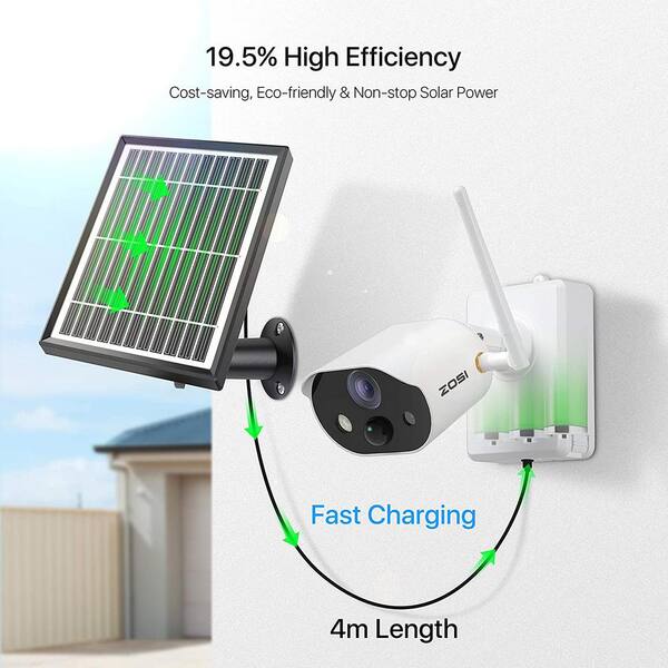 solar camera power supply