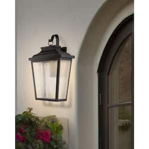 Irvington Manor Collection 1-Light Chelesa Bronze Outdoor Integrated LED Wall Lantern Sconce