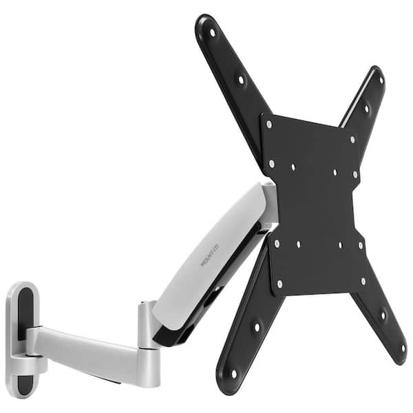 Adjustable TV Wall Mount Bracket with Counterbalance Gas Spring Arm, Full Motion Articulating Design Fits 25 to 55 in.
