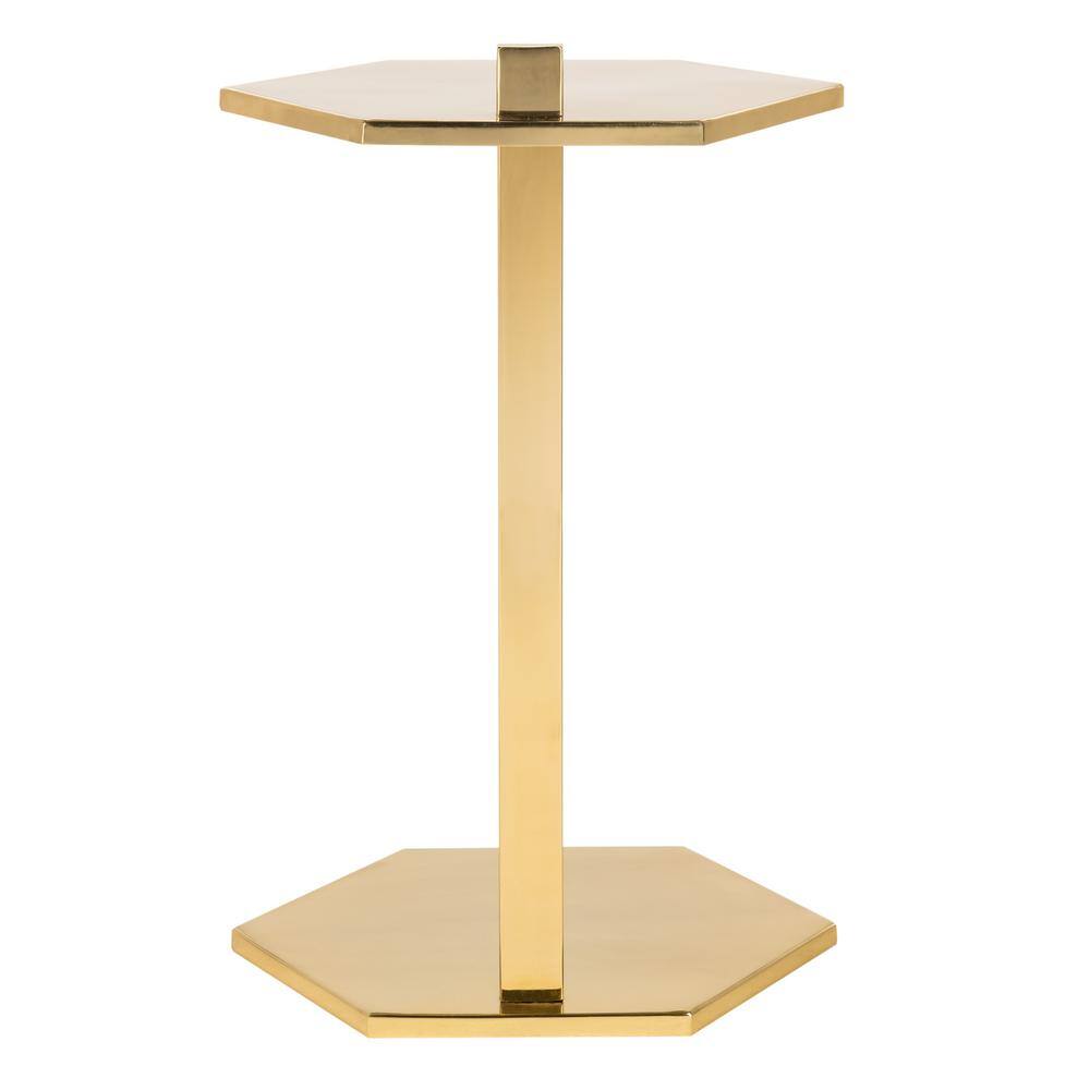 Aurea Gold Hexagonal Metal C-Table