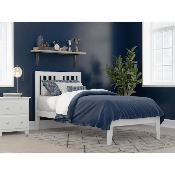 AFI Tahoe Twin Extra Long Bed with USB Turbo Charger in White