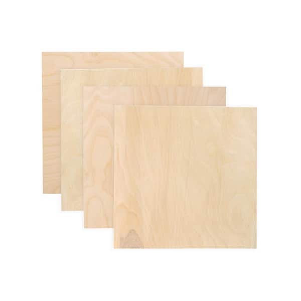 Walnut Hollow 1/8 in. x 12 in. x 12 in. Hardwood Plywood (4-Pack)
