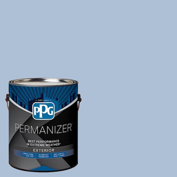 PERMANIZER 1 gal. PPG1162-3 Blue Thistle Flat Exterior Paint