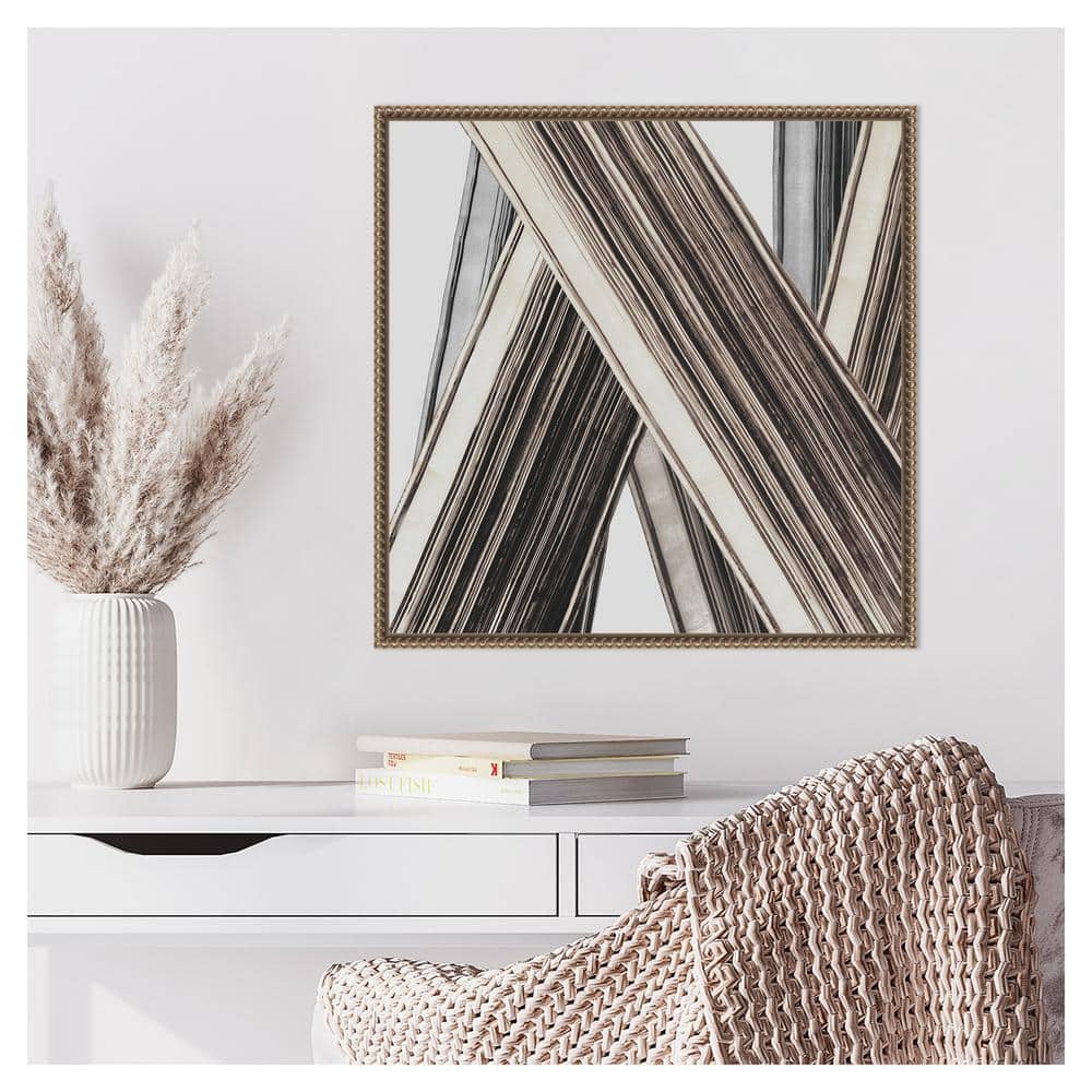 Bold Impressions II Abstract Canvas Print with Bronze Frame
