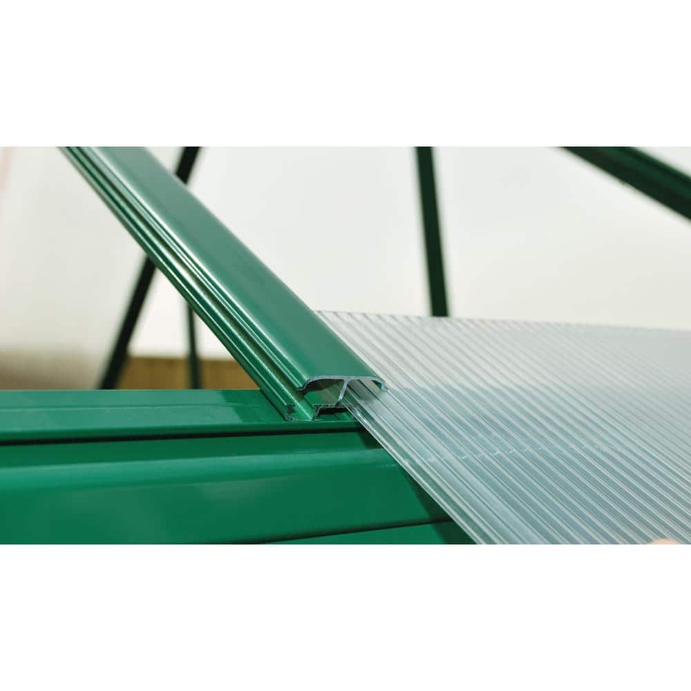 Palram Mythos 6' x 8' Green Polycarbonate Aluminum Greenhouse