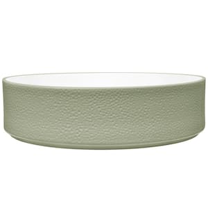 Colortex Stone Sage 10 in., 67 fl. oz. Porcelain Serving Bowl
