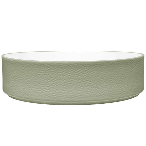 Noritake Colortex Stone Sage 10 in., 67 fl. oz. Porcelain Serving Bowl