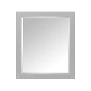 28 in. W x 36 in. H x 6-1/4 in. D Framed Surface-Mount 2-Shelf Bathroom Medicine Cabinet in Chilled Gray