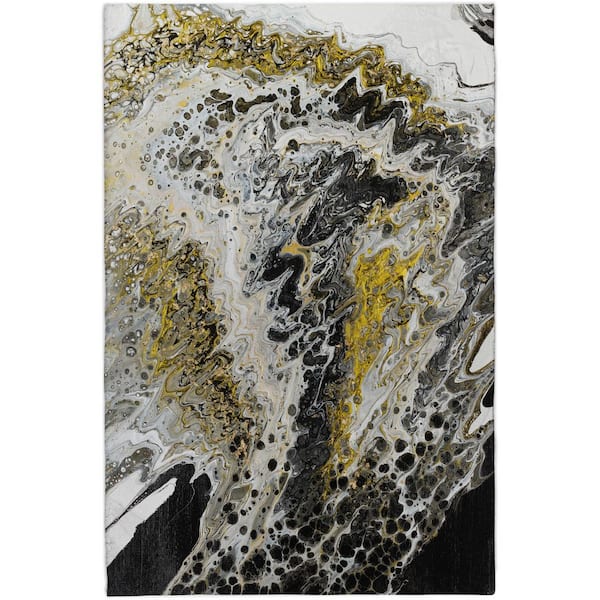 Dream Shag Premium Machine Washable Abstract ADS58 Midnight 10 ft. x 14 ft. Area Rug