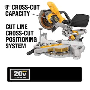 20V MAX Lithium-Ion Cordless 7-1/4 in. Miter Saw and 20V MAX Lithium-Ion Cordless Brushless Router (Tools Only)