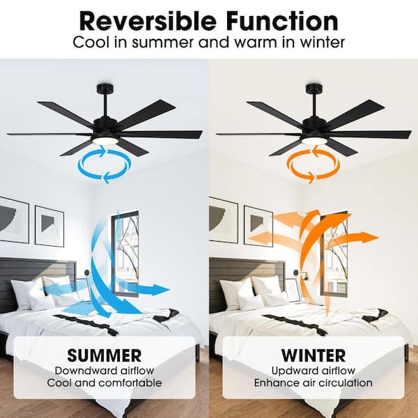 matrix decor 65 in. Indoor Integrated LED Black Ceiling Fan
