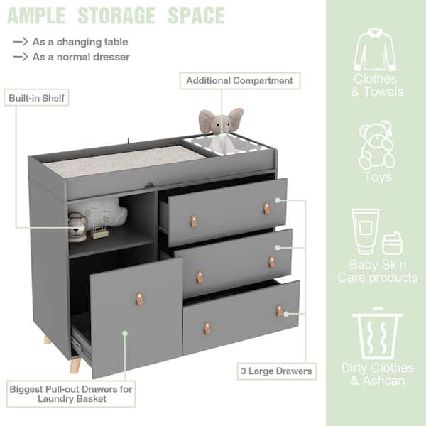 Baby changing table dresser combo online