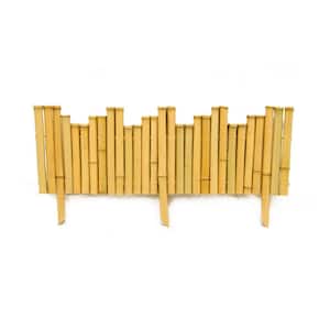 23 in. L x 8 in. H x 0.875 in. D Bamboo Natural Border Edging (12-Piece/Case)