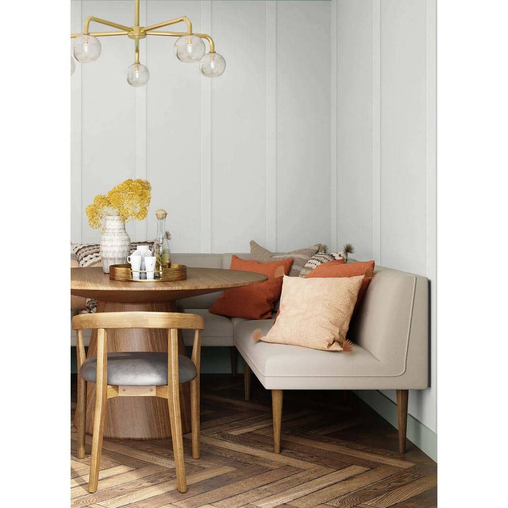 Arctic Grey Vinyl Faux Wood Peel and Stick Wallpaper Roll