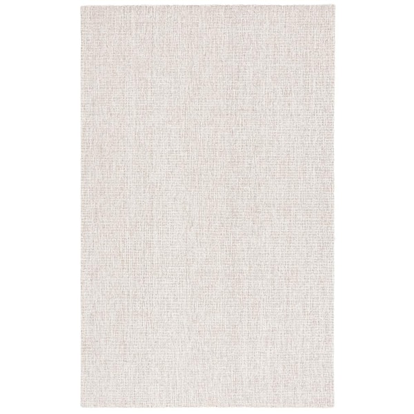 SAFAVIEH Martha Stewart Ivory/Gray 4 ft. x 6 ft. Muted Marle Solid Area Rug