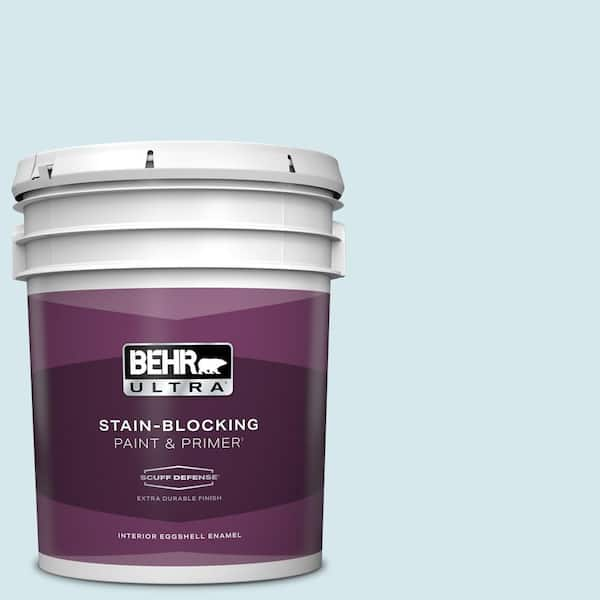 BEHR ULTRA 5 gal. #S490-1 Permafrost Extra Durable Eggshell Enamel Interior Paint & Primer