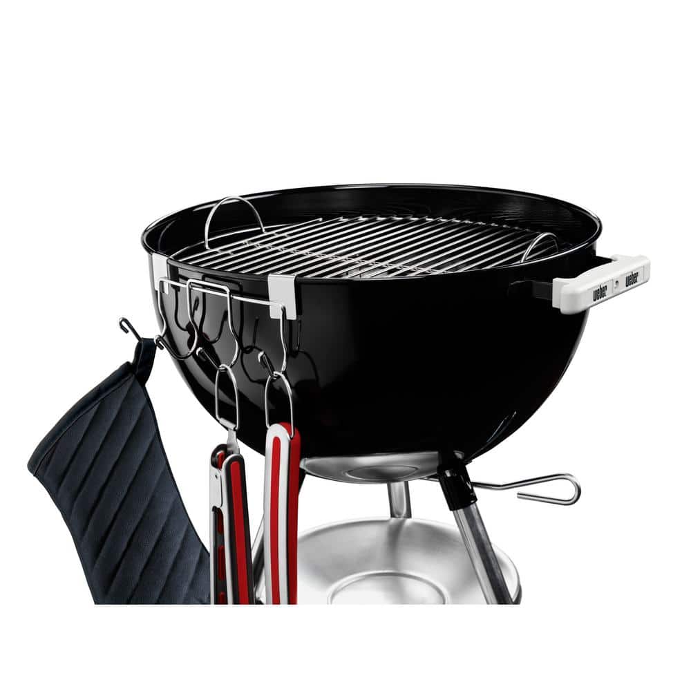 Stainless Steel Grill Tool Holder with Four Hooks