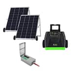 3600-Watt/5760W Peak Push Button Start Solar Powered Portable Generator with Two 100WSolar Panels and Power Transfer Kit